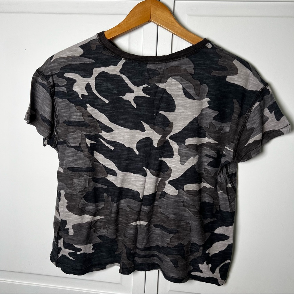 We The Free | Free People | Maybelle | Camouflage | Short Sleeve | Boxy Tee | XS - Picture 5 of 7